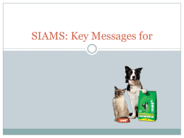The New SIAMS: Key Messages for the classroom