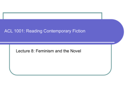 ACL 3007: Reading Contemporary Fiction