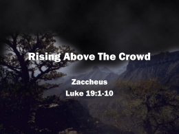 Rising Above The Crowd - The church of Christ at Granby
