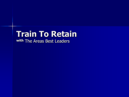 Train To Retain with
