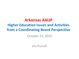 AAUP Annual Meeting Presentation 2010