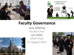 Faculty Governance - Gallaudet University