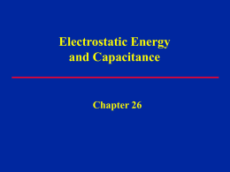 Lecture 7 - Capacitance