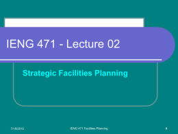 IENG 471 Lecture 02 - Links to dept and Project directories