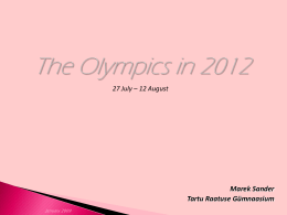 The olympics in 2012