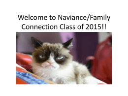 Welcome to Naviance Class of 2015!!