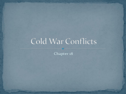 Cold war conflicts