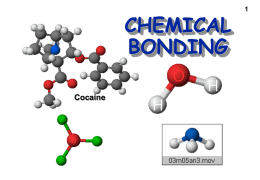 CHEMICAL BONDING - Yale University