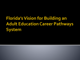 Mission Possible – Building Adult Education Career