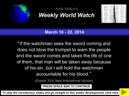 Weekly World Watch