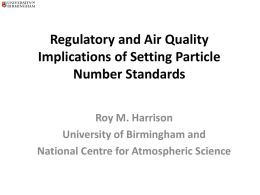 PARTICULATE MATTER: METRICS, HEALTH EFFECTS AND …