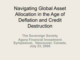 Navigating Global Asset Allocation in the Age of Deflation