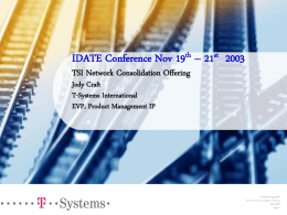 TSI Network Consolidation Offering