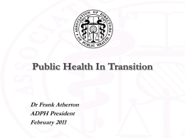 Association of Directors of Public Health (ADPH)