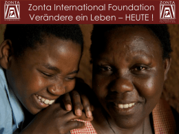 Zonta International Foundation Your Gift Changes Lives