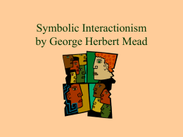 Symbolic Interactionism by George Herbert Mead