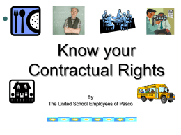 Knowing your Contractual Rights