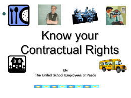 Knowing your Contractual Rights