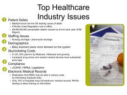 Top Healthcare Industry Issues