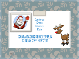 Santa Dash & Reindeer run Sunday 23rd Nov 2014