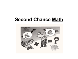 Second Chance Math