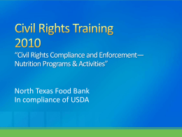 Civil Rights Training 2010