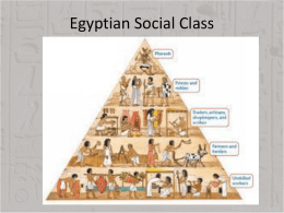 Egyptian Social Class