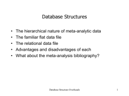 Database Structures — Often Overlooked