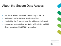 Introduction to the Secure Data Access