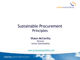 Actionsustainability PowerPoint Template