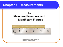 Chapter 1 Measurements