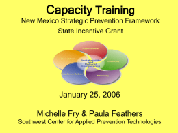 Capacity Training New Mexico Strategic Prevention