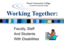 Working Together: - University of Washington