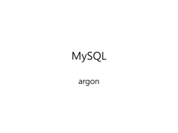 MySQL - SPARCS - SPARCS에 오신 것을 환영합니다!