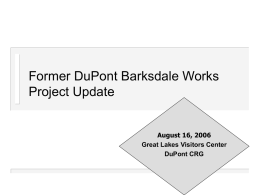 Barksdale Alternative Water Supply Project Proposal
