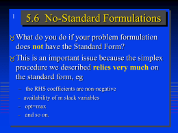 5.6 No-Standard Formulations