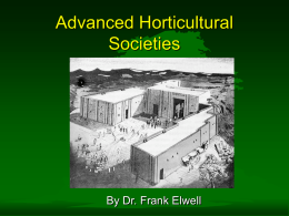 Advanced Horticultural Societies
