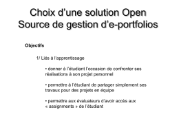 Choix d’une solution Open Source de gestion d’e