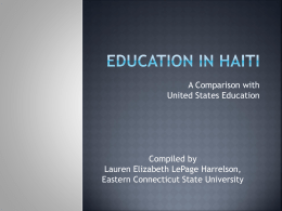 Education in Haiti