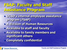 ASAP: Academic and Staff Assistance Program