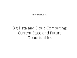 Big Data and Cloud Computing: Current State and Future