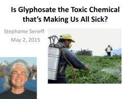 Glyphosate Depletes Iron, Manganese and Zinc in Plants*
