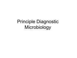 Principle Diagnistic Microbiology