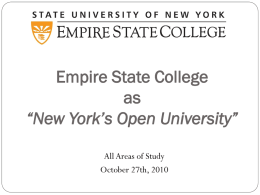 Open Suny - Empire State College