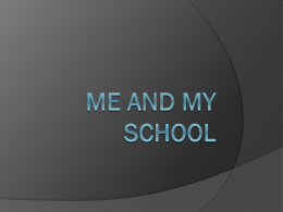 Me and my school - School4child ABiS Szkoła dla dziecka
