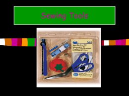 Sewing Tools Assignment - Gregory