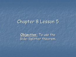Chapter 8 Lesson 5 - Mrs.Lemons Geometry