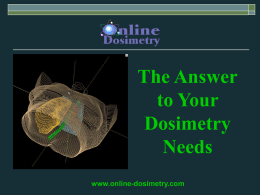 Online Dosimetry