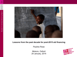 Aid to education decreased for the first time in 2011