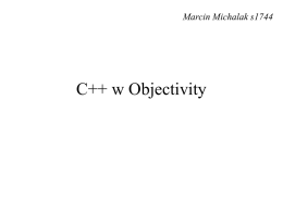 C++ a ObjectivityDB